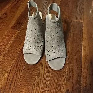 Lauren Conrad Open Toe Booties